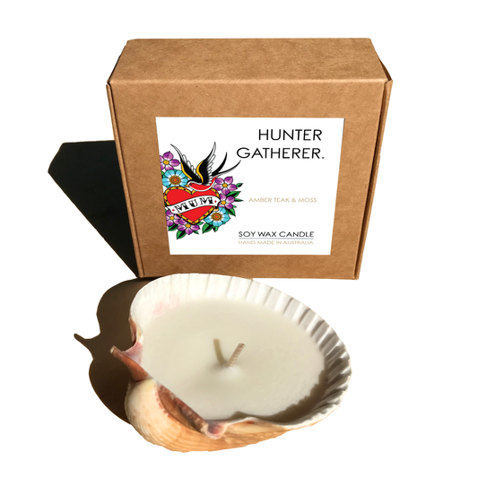 Shell Candle | MUM | Tattoo Design | Scallop | Hunter Gatherer