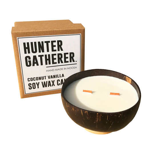 Genuaine Coocnut Shell Candle bu Hunter Gatherer for Chapter Five