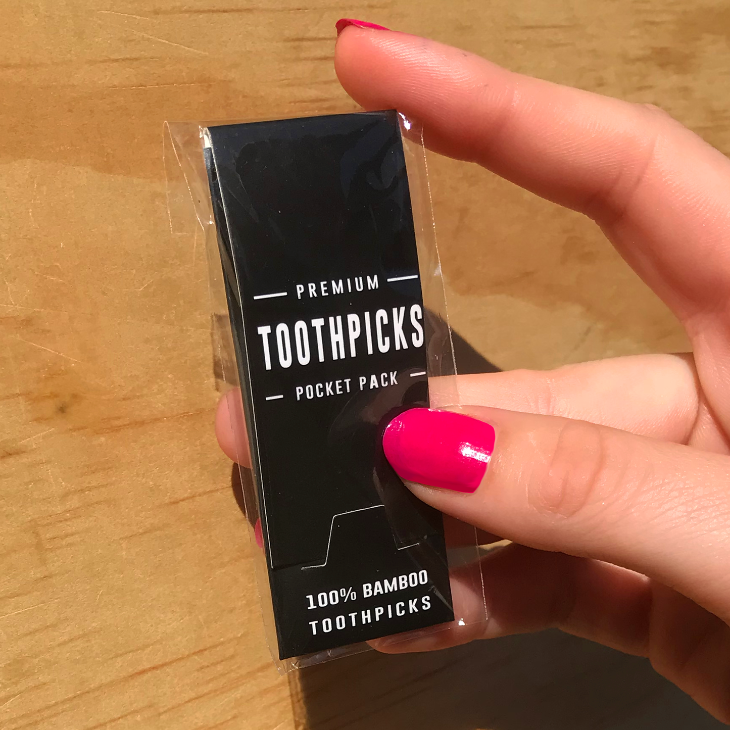 BAMBOO TOOTHPICK POCKET PACK / 10 UNITS