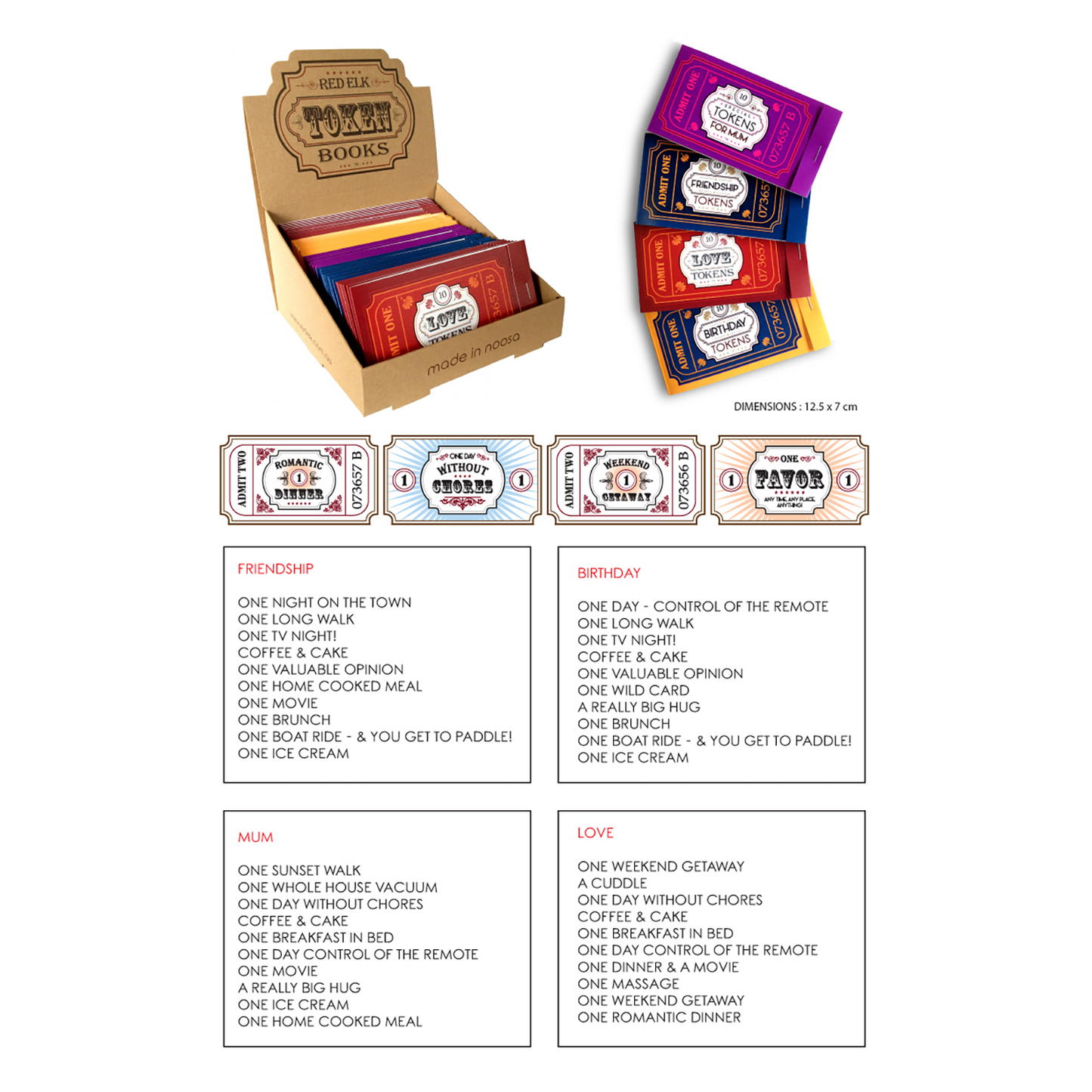 TOKEN BOOKS / 5 TITLES