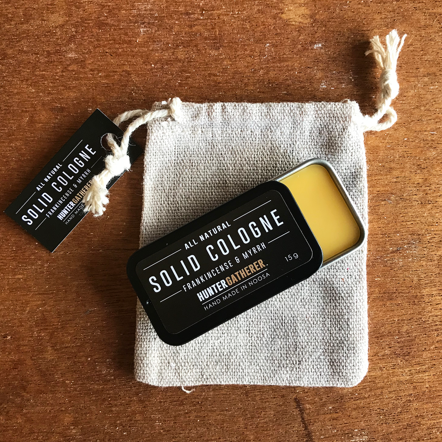 All Natural Solid Cologne | Frankincense & Myrrh – Hunter Gatherer