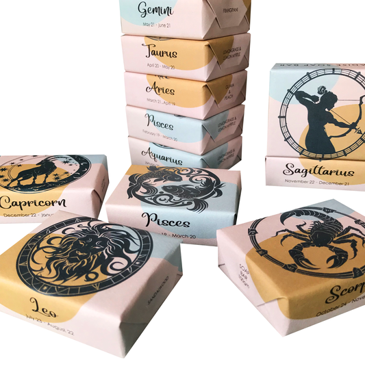 ZODIAC GIFT SOAP / 100 GRAM  / CHOOSE FROM 12 STAR SIGNS
