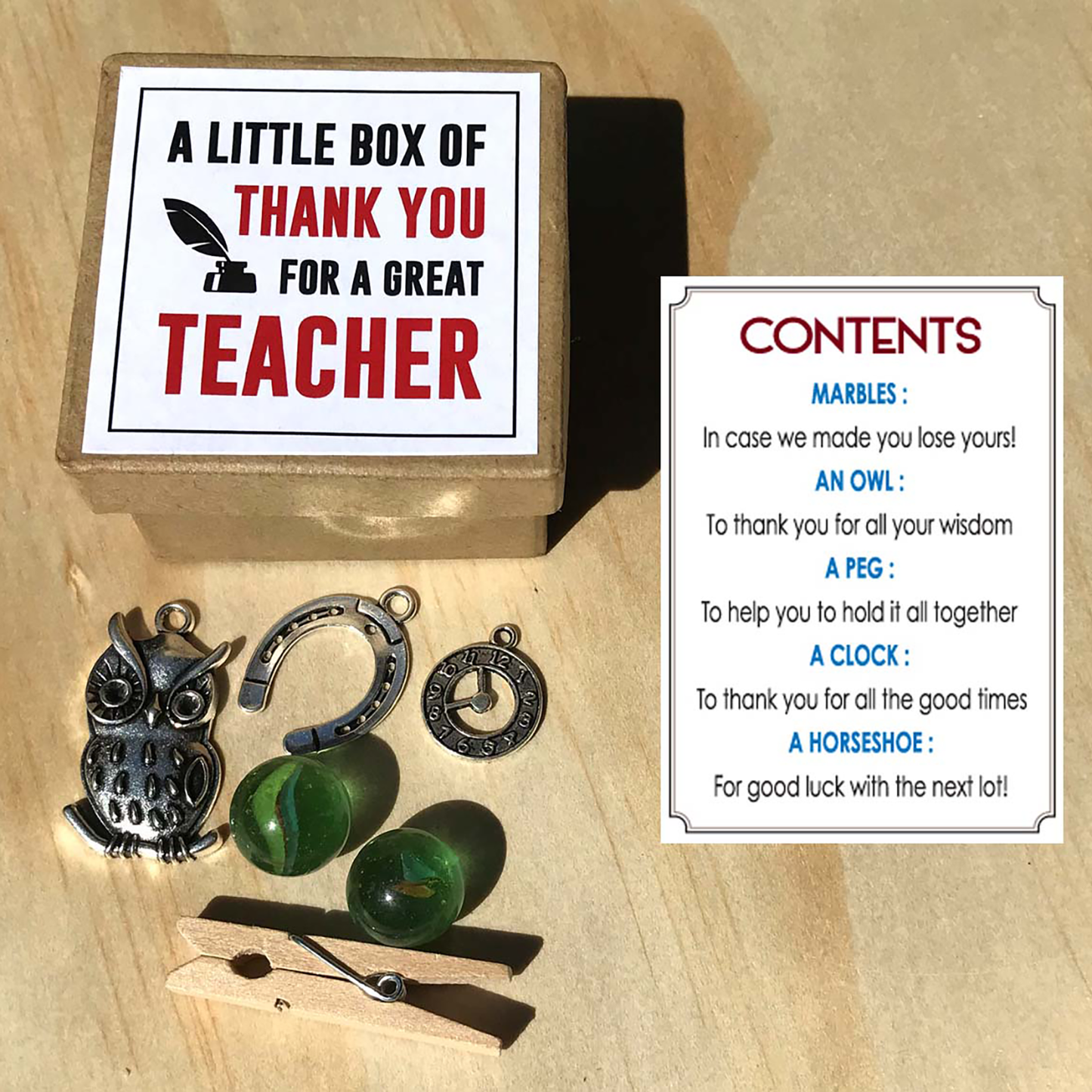 A little box of thank you teacher
